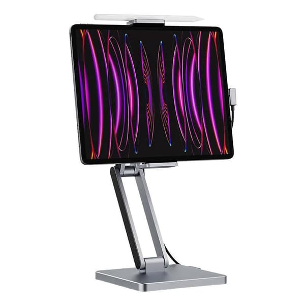 Dockingstation med stativ til tablet/iPad, INVZI, MH03, MagHub, 3x USB-C, 2x USB-A