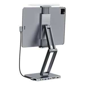 Dockingstation med stativ til tablet/iPad, INVZI, MH03, MagHub, 3x USB-C, 2x USB-A
