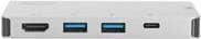 DIGITUS Multiport telakointiasema - USB-C-telakka 6 porttia - HDMI - 2x USB 3.0 - latausportti - kortinlukija - kaapeli vaihdettavissa