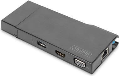DIGITUS DA-70894 - dockingstation - USB 3.0 - VGA, HDMI - GigE