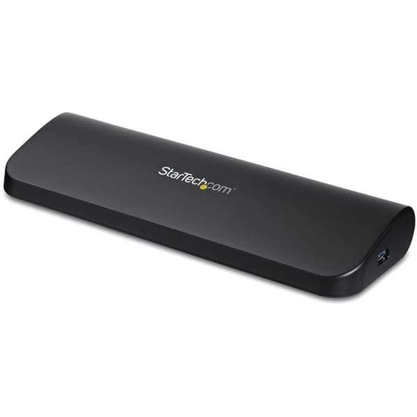 StarTech.com Universaali USB3.0 kannettavan tietokoneen telakointiasema - Dual Video HDMI - DVI - VGA audiolla ja Ethernetillä - USB-telakointiasema -