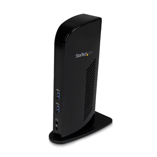 StarTech.com Universaali USB3.0 kannettavan tietokoneen telakointiasema - Dual Video HDMI DVI, Audio ja Ethernet - USB-telakointiasema - GigE (USB3SDO