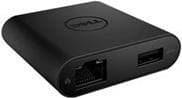 Dell DA200 - Extern videoadapter - USB-C - D-Sub, HDMI - för Inspiron 5502, 7306 2-in-1, Precision 75XX, Vostro 53XX, 5502, 7500, XPS 13 93XX