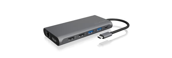 RaidSonic ICY BOX IB-DK4050-CPD - Telakointiasema - USB-C - 2 x HDMI, DP (IB-DK4050-CPD)