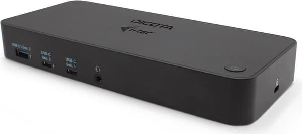 DICOTA i-tec - telakointiasema - USB-C - HDMI, DP - GigE - 96 wattia (D31951)