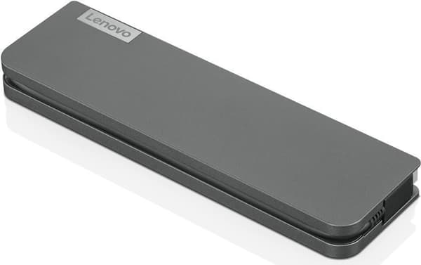 Lenovo USB-C Mini Dock - langallinen - USB 3.2 Gen 1 (3.1 Gen 1) Type-C - 3,5 mm - 10 100 1000 Mbps - Harmaa - CB - BSMI - SII - CU - Ukraina - Kvalit