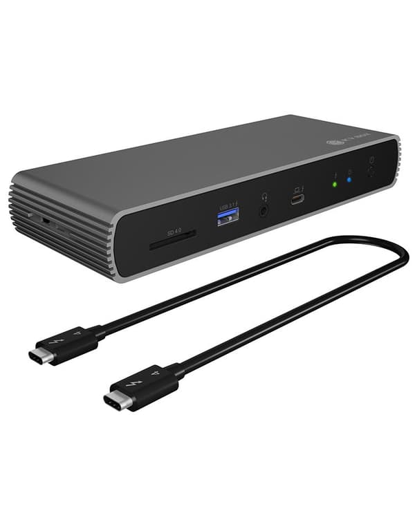 Thunderbolt™ 4 Type-C® -telakointiasema 2x Thunderbolt™ 4:lle, 1x HDMI (IB-DK8801-TB4)