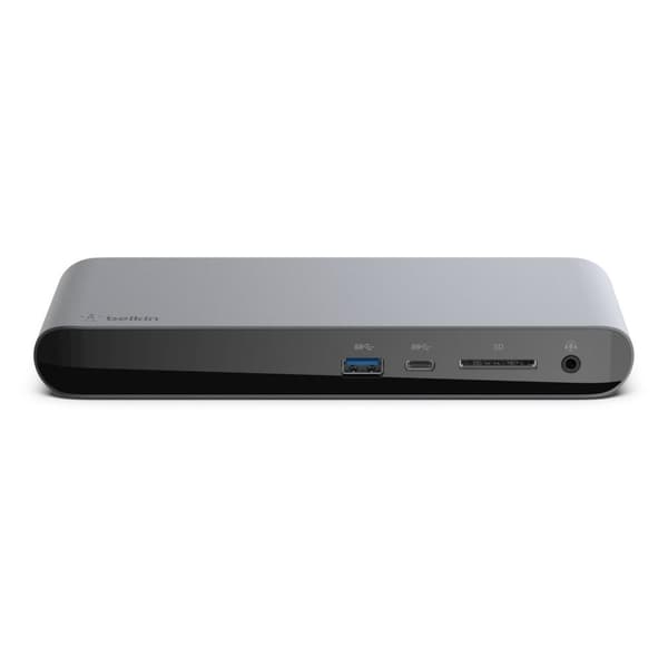 Belkin Thunderbolt 3 Dock Pro - Telakointiasema - USB-C / Thunderbolt 3 - DP - GigE - 170 Watt - Iso-Britannia ja Pohjois-Irlanti (F4U097VF)
