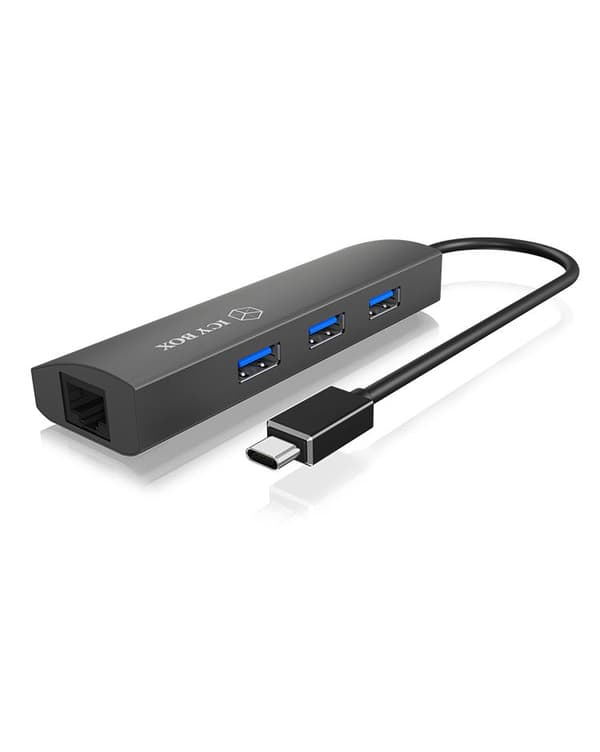 RaidSonic ICY BOX IB-HUB1406-C - Telakointiasema - (USB-C) - GigE