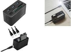 LogiLink CR0046 kannettavan tietokoneen telakointiasema ja porttitoistin langallinen USB 3.2 Gen 1 (3.1 Gen 1) Type-C Black (CR0046)