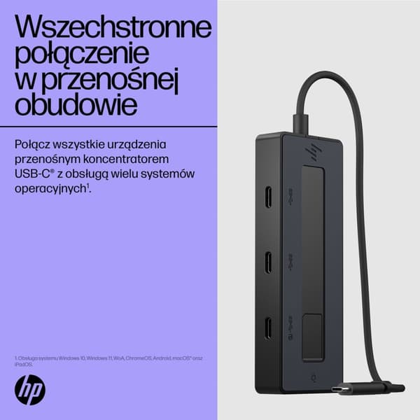HP 4K USB-C multiporthubb
