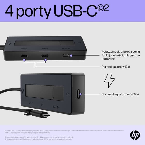 HP 4K USB-C multiporthubb