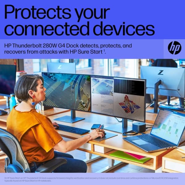 HP Thunderbolt Dock 280W G4 -telakointiasema, 4J0G4AA#ABB