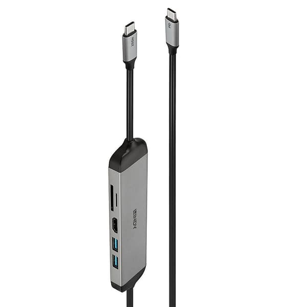 Lindy USB 3.2 Typ C dockningsstation för bärbar dator, 43326
