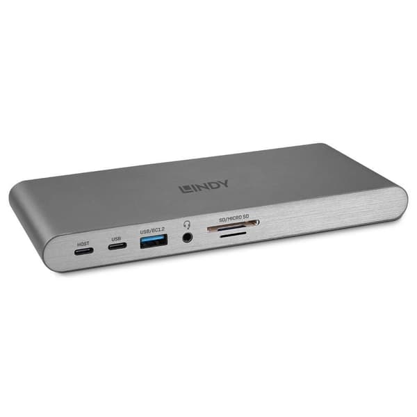 Lindy Dst-Pro 5K Trådbunden USB 3.2 Gen 1 (3.1 Gen 1) Typ-C Silver, 43349