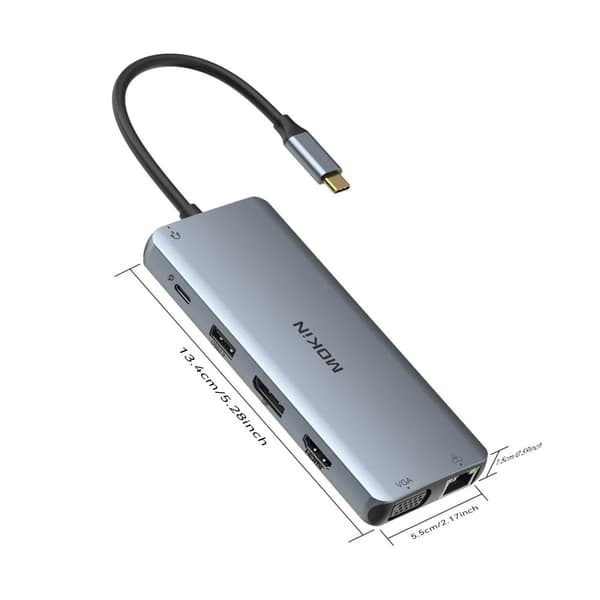 MOKiN USB C HUB Docking Station, 12 porte, 4K HDMI output,MOKiN 12 i 1