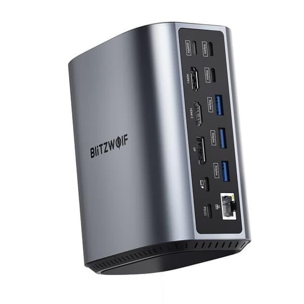 USB C-dockningsstation, dubbla HDMI-utgångar, 4K-skärmstöd, hög hastighet för datatransfer