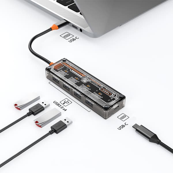 INF Dockningsstation: Kompakt och kraftfull USB-hubb