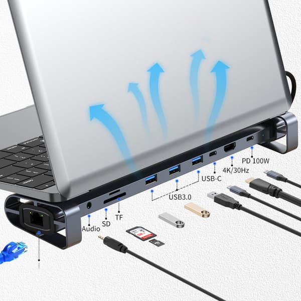 INF 10-i-1 USB-C-hubb: Utöka din dators potential