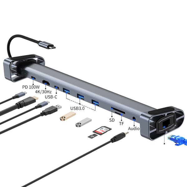 INF 10-i-1 USB-C-hubb: Utöka din dators potential
