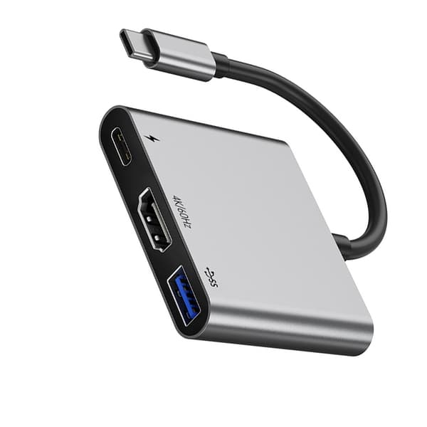 INF Kompakt 4K60Hz USB-C Hub med PD100W Laddning