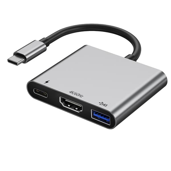 INF Kompakt 4K60Hz USB-C Hub med PD100W Laddning