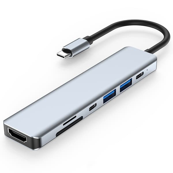 INF 7-i-1 USB-C-hubb: Utöka din anslutningsmöjlighet med enkelhet