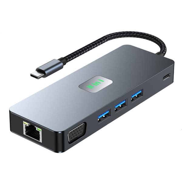 INF 11-i-1 USB-C-hubb: Utöka anslutningsmöjligheterna med 4K 60Hz HDMI