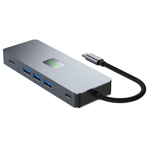 INF 10-i-1 USB-C Dockingstation med Dual 4K60Hz Display