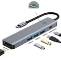 Miniatyrbild 2 av 4: INF 5-i-1 USB-C Hub: 4K30Hz + 3xUSB3.0 - Modell 2319
