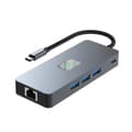 Pikkukuva 1 / 4: INF 8-in-1 USB C -keskitin, Dual 4K60Hz, Gigabit Ethernet -sovitin