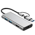 Miniatyrbild 4 av 4: INF USB 3.0 & Type-C till Dual HDMI 1080P Dockningsstation