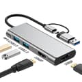 Miniatyrbild 2 av 4: INF USB 3.0 & Type-C till Dual HDMI 1080P Dockningsstation