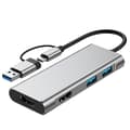 Miniatyrbild 1 av 4: INF USB 3.0 & Type-C till Dual HDMI 1080P Dockningsstation
