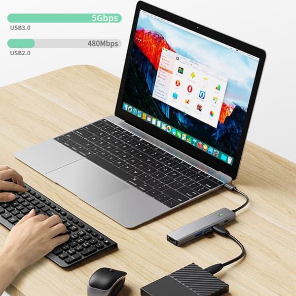 INF 8-i-1 USB-C Hub: Utöka anslutningsmöjligheterna med 4K HDMI
