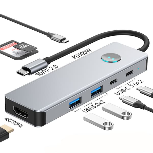 INF 8-i-1 USB-C Hub: Utöka anslutningsmöjligheterna med 4K HDMI