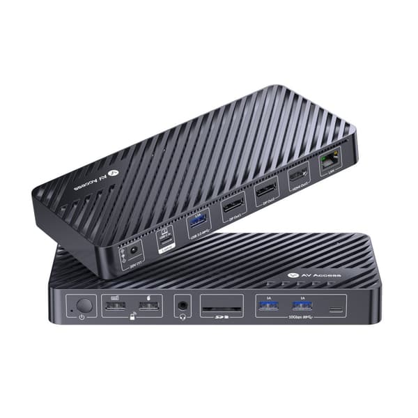 AV Acess 1 to 12 USB-C Docking station with tripple monitor 2xDP 1xHDMI 4K60Hz 2K 144Hz