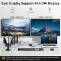 Miniatyrbild 4 av 7: NÖRDIC 1 till 4 Docking Station 2xHDMI 2K@60Hz USB-A & USB-C Kompatibel med USB 4,Windows och Mac1