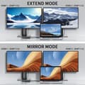 Miniatyrbild 5 av 7: NÖRDIC 1 till 4 Docking Station 2xHDMI 2K@60Hz USB-A & USB-C Kompatibel med USB 4,Windows och Mac1
