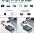 Miniatyrbild 2 av 7: NÖRDIC 1 till 4 Docking Station 2xHDMI 2K@60Hz USB-A & USB-C Kompatibel med USB 4,Windows och Mac1