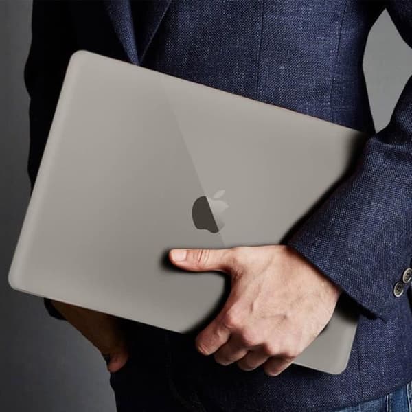 Skyddsfodral - AVIZAR - MacBook Air 13'' 2018 - Stötsäker - Polykarbonat - Transparent Grå