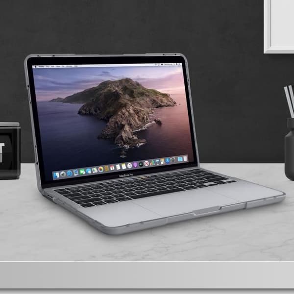 Skyddsskal - AVIZAR - Macbook Pro 13'' 2020 - Hårt polykarbonat - Silikon - Grå