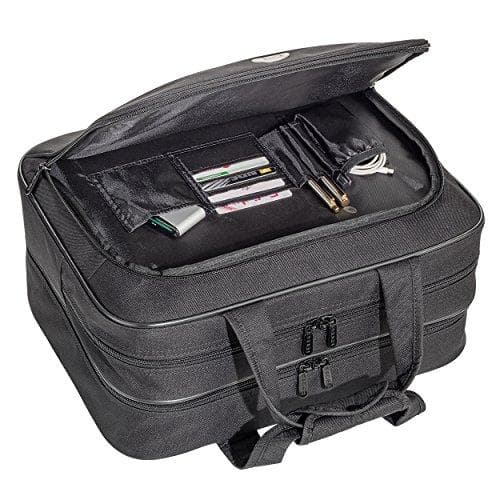 PEDEA Business Trolley "Premium Air" bärbar vagnfodral upp till 17,3 tum (43,9 cm) med övernattningsfack, svart