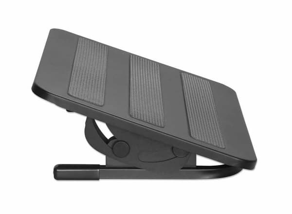 Manhattan 462198 Justerbart och ergonomiskt fotstöd för Smart Working Svart