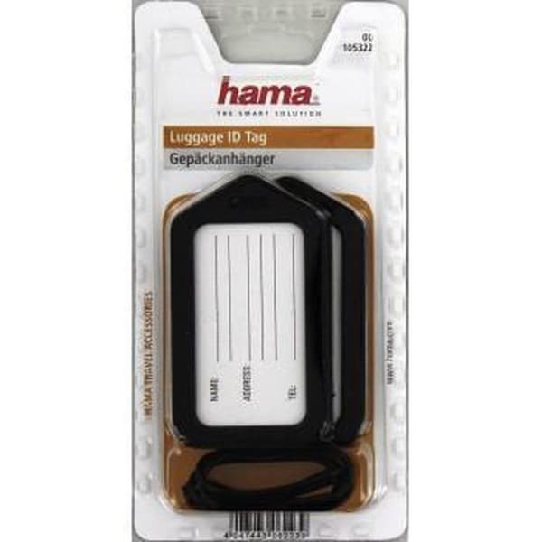 Hama 2-set Lug.Id Tag Musta