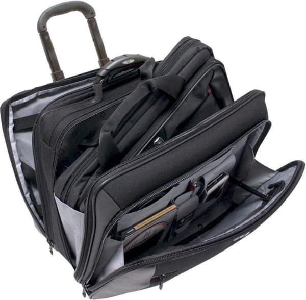 Wenger potomac laptopvagn - med bärhandtag - laptopväska med hjul - polyester - svart