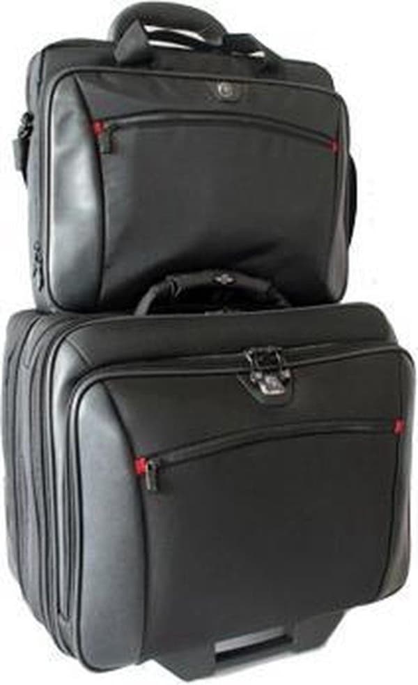 Wenger potomac laptopvagn - med bärhandtag - laptopväska med hjul - polyester - svart