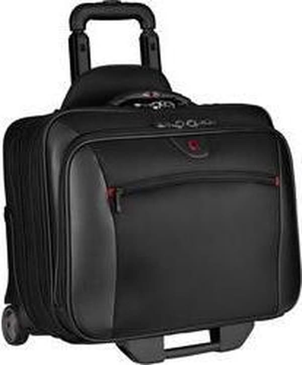 Wenger potomac laptopvagn - med bärhandtag - laptopväska med hjul - polyester - svart