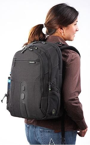 Targus Eco Spruce - Kannettavan tietokoneen reppu - 15-15,6" - Musta