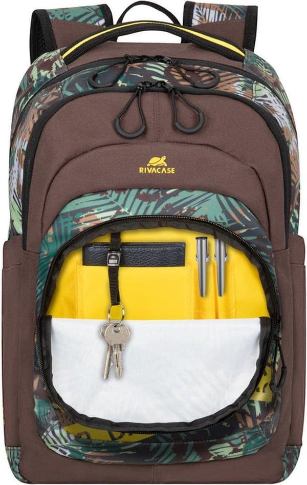 Rivacase Erebus kannettavan tietokoneen laukku 39,6 cm (15,6") Reppu Khaki